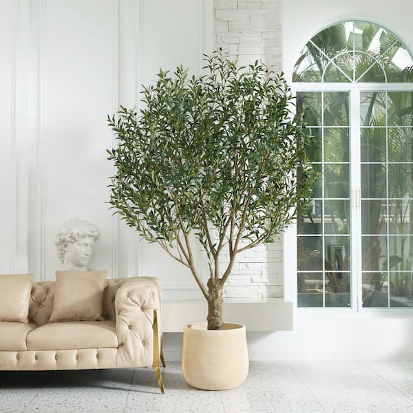 DR.Planzen 8ft.Artificial Olive Tree Indoor/Outdoor, Faux Plant