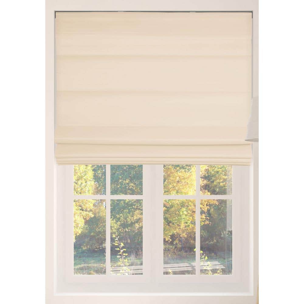 Pebble Beach Cordless Bottom Up Light Filtering with Backing Fabric Roman Shades 33.5 in. W x 60 in. L price history on PriceWatchPro