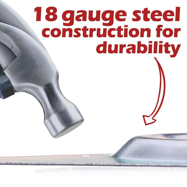 Waddell - Heavy Duty Top Plate - 5.5 in. x 3 in. - 16G Steel Mounting Hardware - Furniture Leg Easy Installation