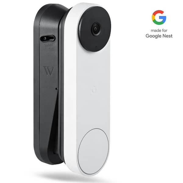 Wasserstein Vertical Adjustable Mount for Google Nest Doorbell (Battery) - Made for Google Nest