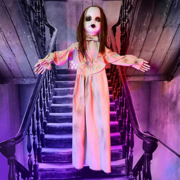 Haunted Hill Farm 3.9 ft. Animatronic Floating, Talking Zombie