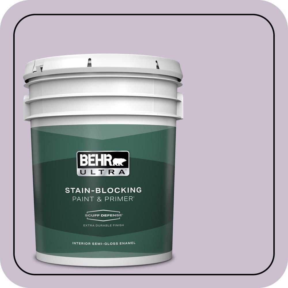 5 gal. #S100-2 Romantic Poetry Extra Durable Semi-Gloss Enamel Interior Paint & Primer price history on PriceWatchPro
