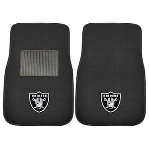 NFL - Las Vegas Raiders 2-Piece 17 in. x 25.5 in. Carpet Embroidered Car Mat