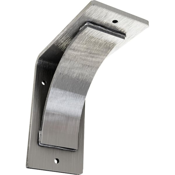 Ekena Millwork 3 in. x 6 in. x 6 in. Unfinished Morris Steel Bracket