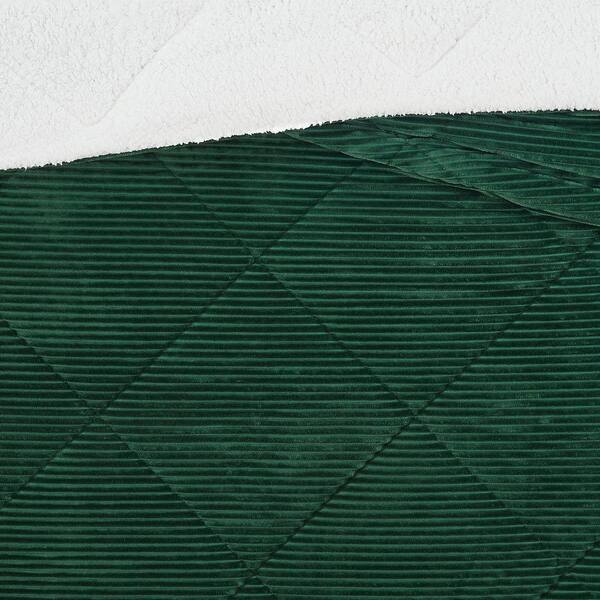London Fog Corduroy Polyester Green Twin/Twin XL Piece Comforter