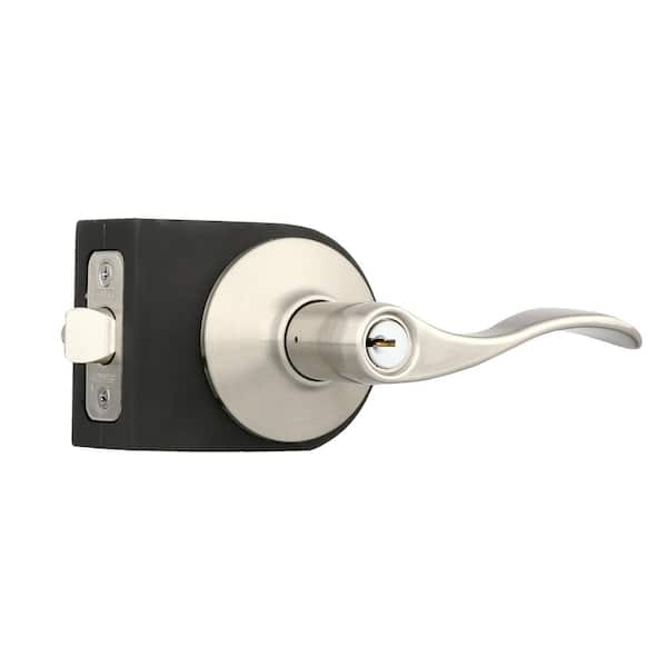 Schlage FB50N V Acc 619 B60 Single Cylinder Deadbolt and F51 Keyed Entry  Accent Lever Keyed Alike, Satin Nickel Finish, Door Levers -  Canada