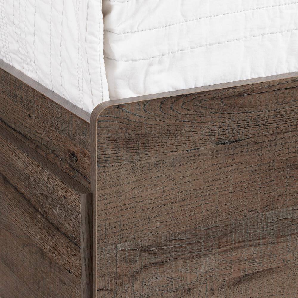 Fall Oak Twin Captain's Bed with 3 Drawers