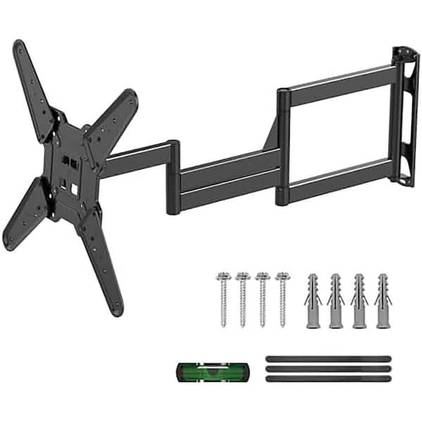 Retractable Full Motion Wall Mount for 32 in. - 65 in. TVs 40 in. Long Arm Swivel Tilt Space Saving Design