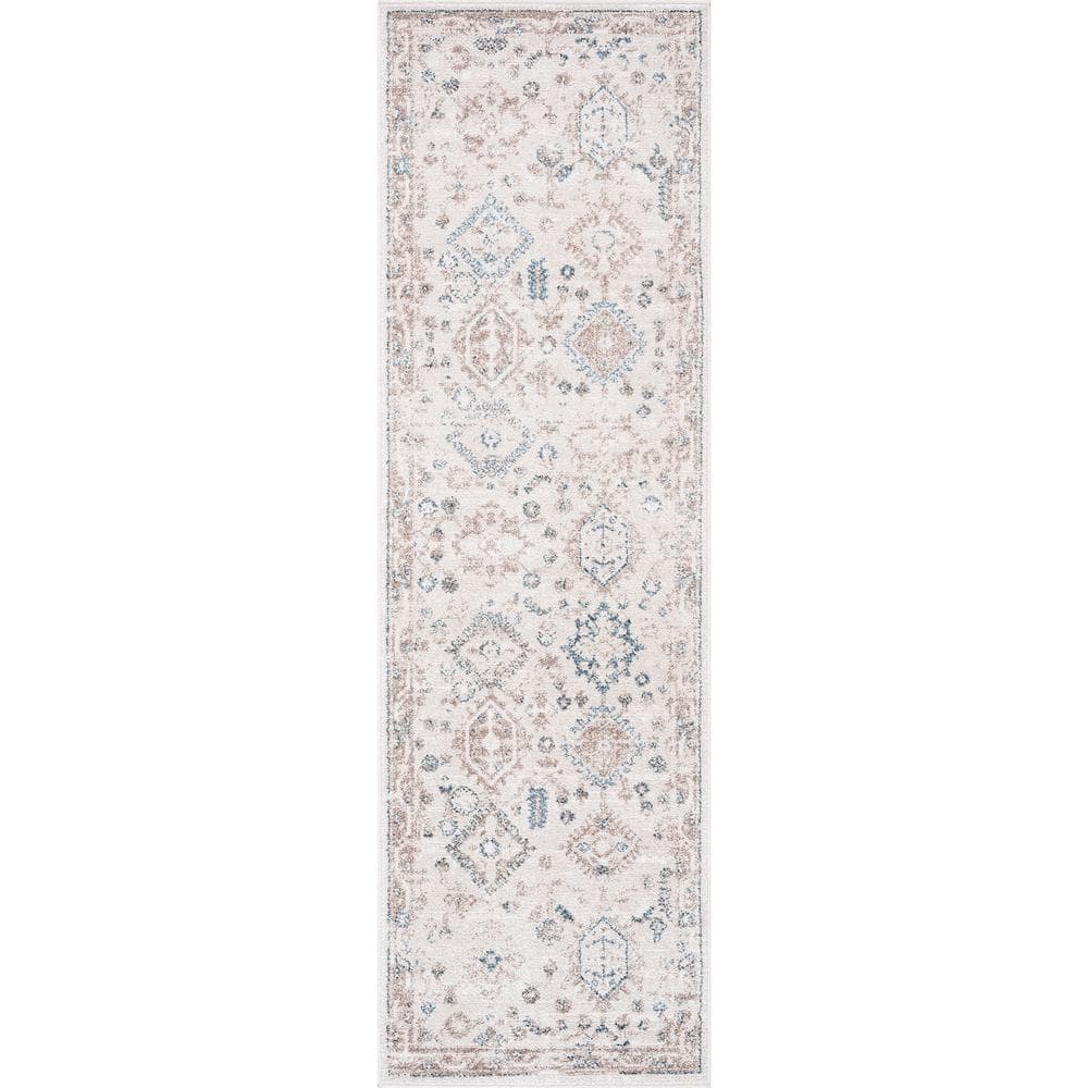Magic Traditional Blue and Cream 2 ft. x 7 ft. Oriental Indoor Runner Rug price history on PriceWatchPro