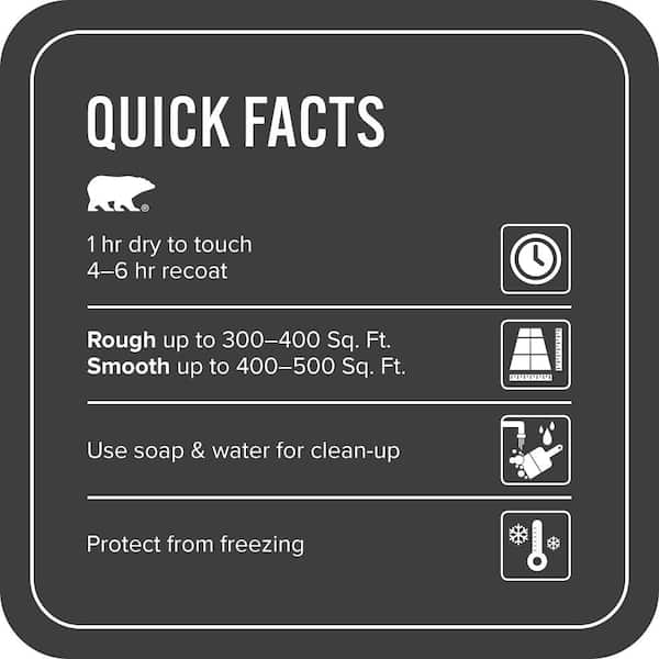 BEHR PREMIUM - 1 gal. #N520-7 Carbon Self-Priming 1-Part Epoxy Satin Interior/Exterior Concrete and Garage Floor Paint