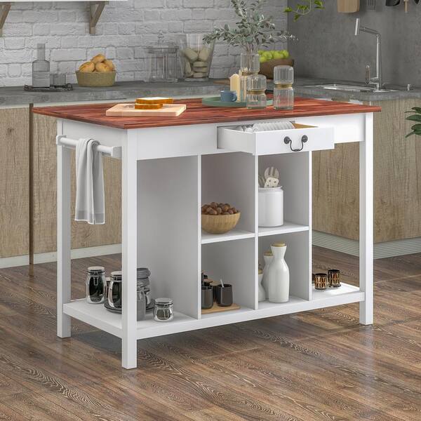 kitchen island table with storage