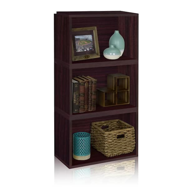 Way Basics Hillcrest Eco zBoard Tool Free Assembly  Espresso Stackable Modular Open Bookcase