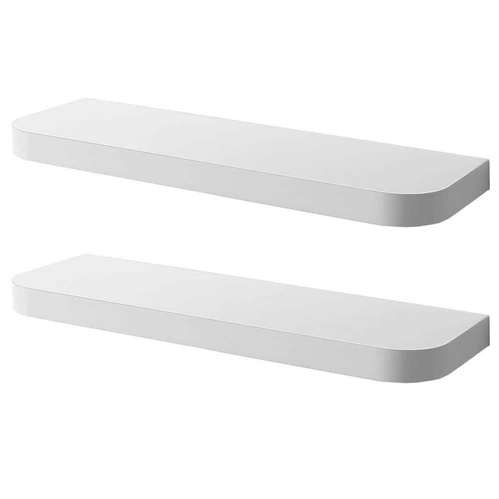 23.6 in. W x 7.6 in. D White Decorative Wall Shelf CL0524N5V