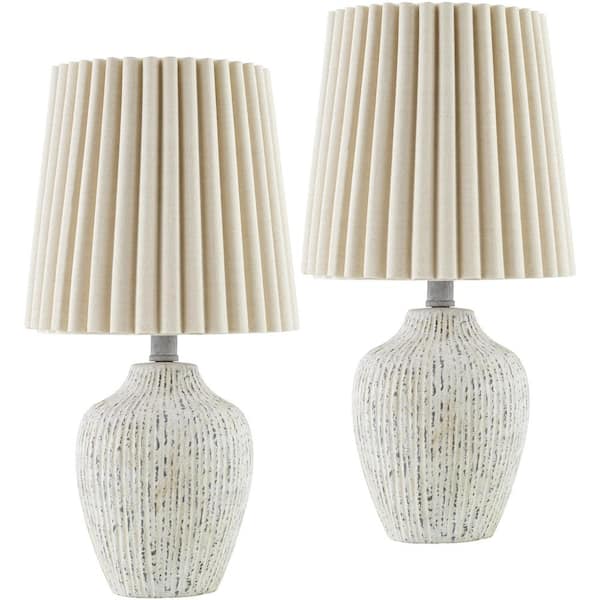 Pines 19 in. H x 9 in. W Traditional Accent Table Lamp, Beige