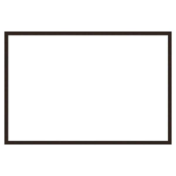 Amanti Art Carlisle Espresso Narrow 37 in. x 25 in. Wood Framed Dry Erase Magnetic Memo Board