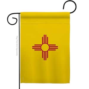 13 in X 18.5 New Mexico States Garden Flag Double-Sided Regional Decorative Horizontal Flags