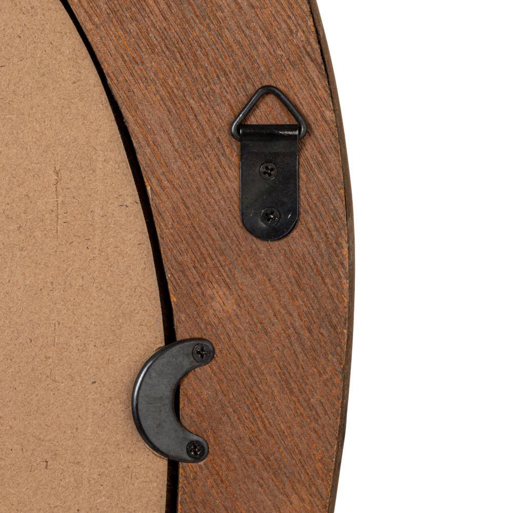 Natural Oval Bamboo and Rattan Wall Mirror