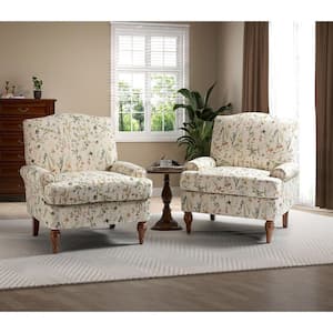 Bastien Spring Armchair with Spring (Set of 2)
