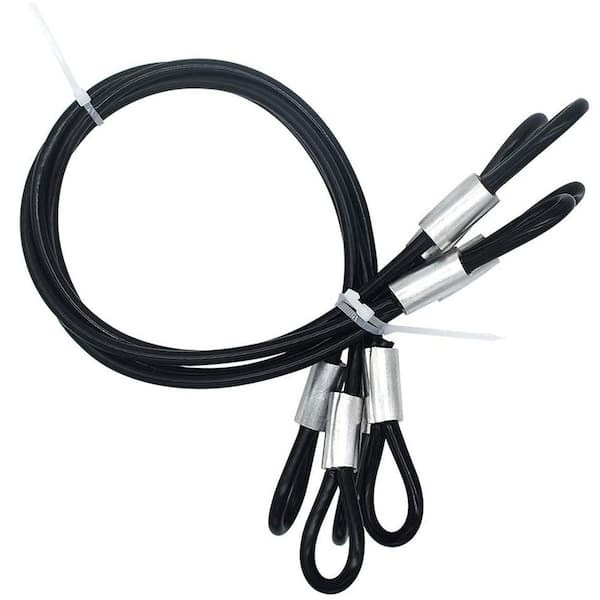 20 in. Galvanized Steel Wire Rope Lanyard Cable Tether