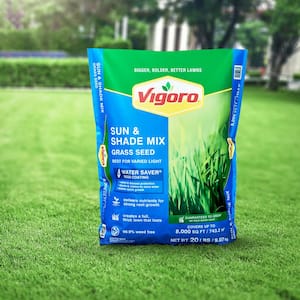 20 lbs. Sun and Shade Grass Seed Mix with Water Saver Seed Coating