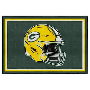 Green Bay Packers Green 5 ft. x 8 ft. Plush Area Rug