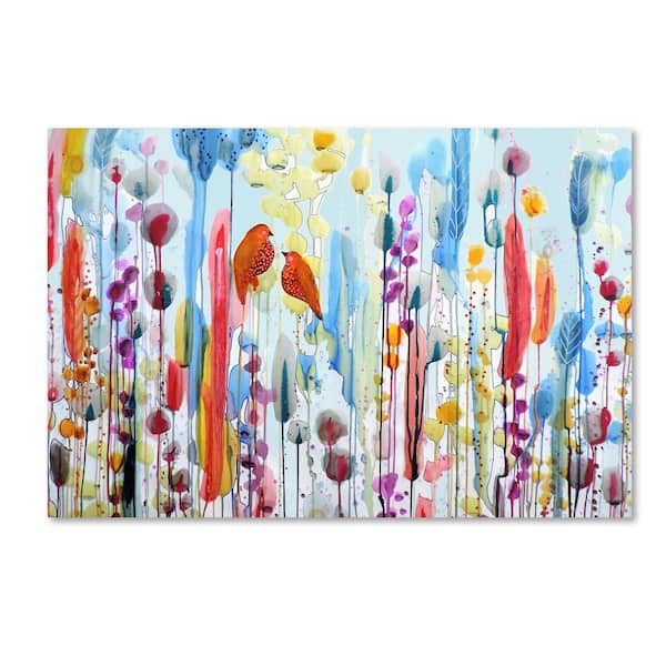 Trademark Fine Art 16 in. x 24 in. "Si Tu Me Le Demandais" by Sylvie Demers Printed Canvas Wall Art