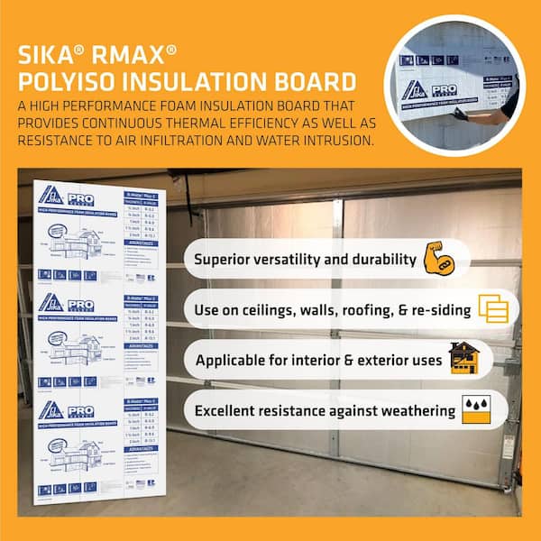 1” X 36” X 48” POLYISO PLAIN BOARD / SHEET - Polyisocyanurate Insulation