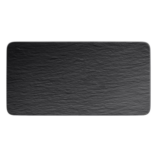 Villeroy & Boch 13.75 in. x 7 in. wide x. 5 in. H Rectangular Black Manufacture Rock Large Rectangular Serving Plate