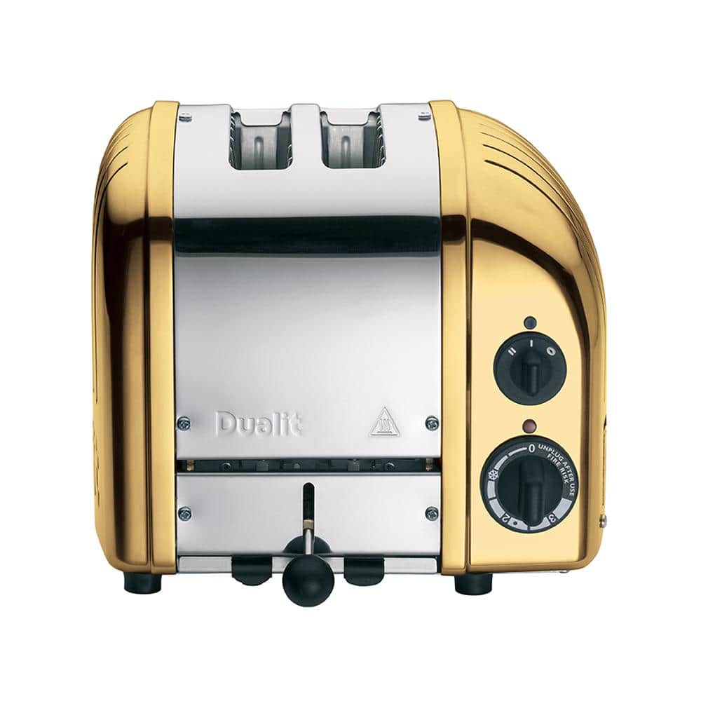 Dualit New Gen 2Slice Brass Wide Slot Toaster with Crumb Tray27441 The Home Depot