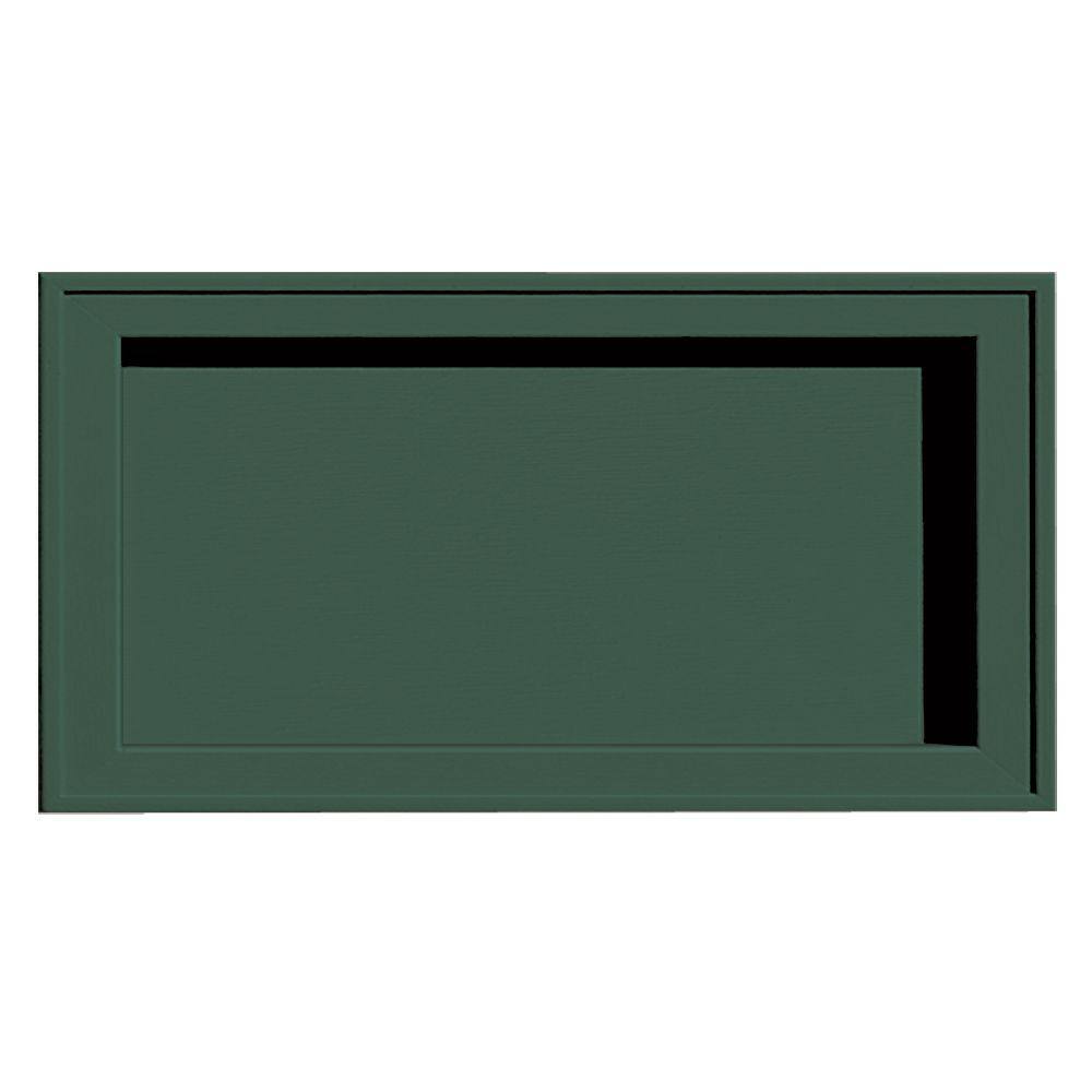 Builders Edge 7.5 in. x 14.25 in. 028 Forest Green Recessed Jumbo