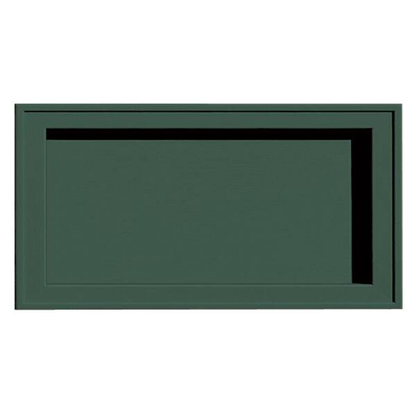 Builders Edge 7.5 in. x 14.25 in. # 028 Forest Green Recessed Jumbo Mounting Block