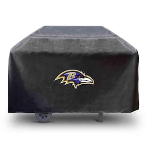 NFL-Baltimore Ravens Rectangular Black Grill Cover - 68 in. x 21 in. x 35 in.