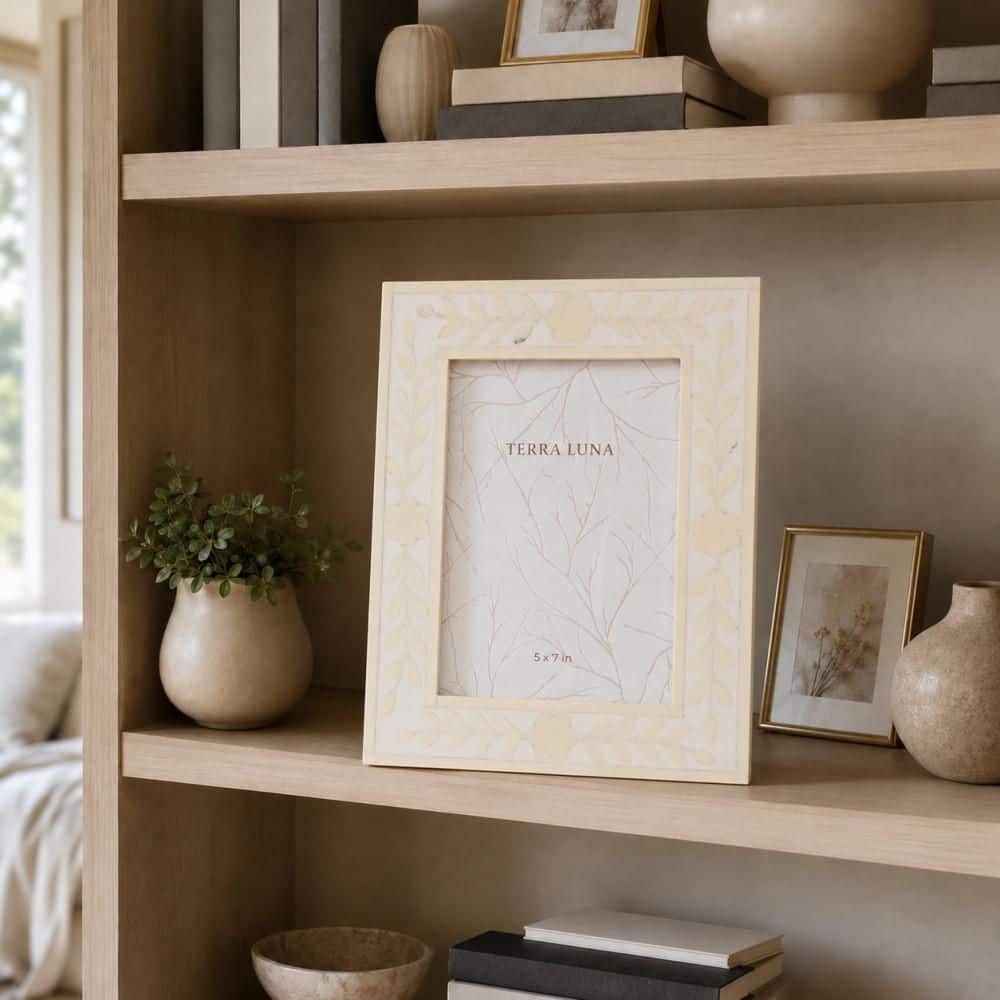4 in. x 6 in. Ivory/White Resin Petals Tabletop Picture Frame price history on PriceWatchPro