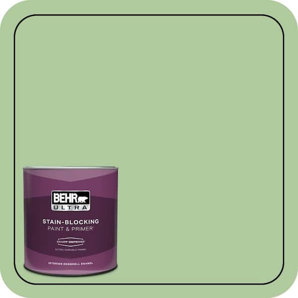 BEHR ULTRA 1 qt. #440D-4 Desert Cactus Extra Durable Eggshell Enamel Interior Paint & Primer