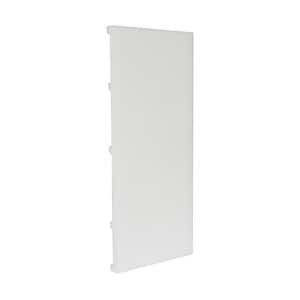 1/2 in. D x 9-7/8 in. W x 4 in. L Square Primed White High Impact Polystyrene Baseboard Moulding Sample Piece