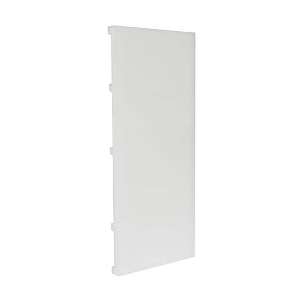 ORAC DECOR 1/2 in. D x 9-7/8 in. W x 4 in. L Square Primed White High Impact Polystyrene Baseboard Moulding Sample Piece