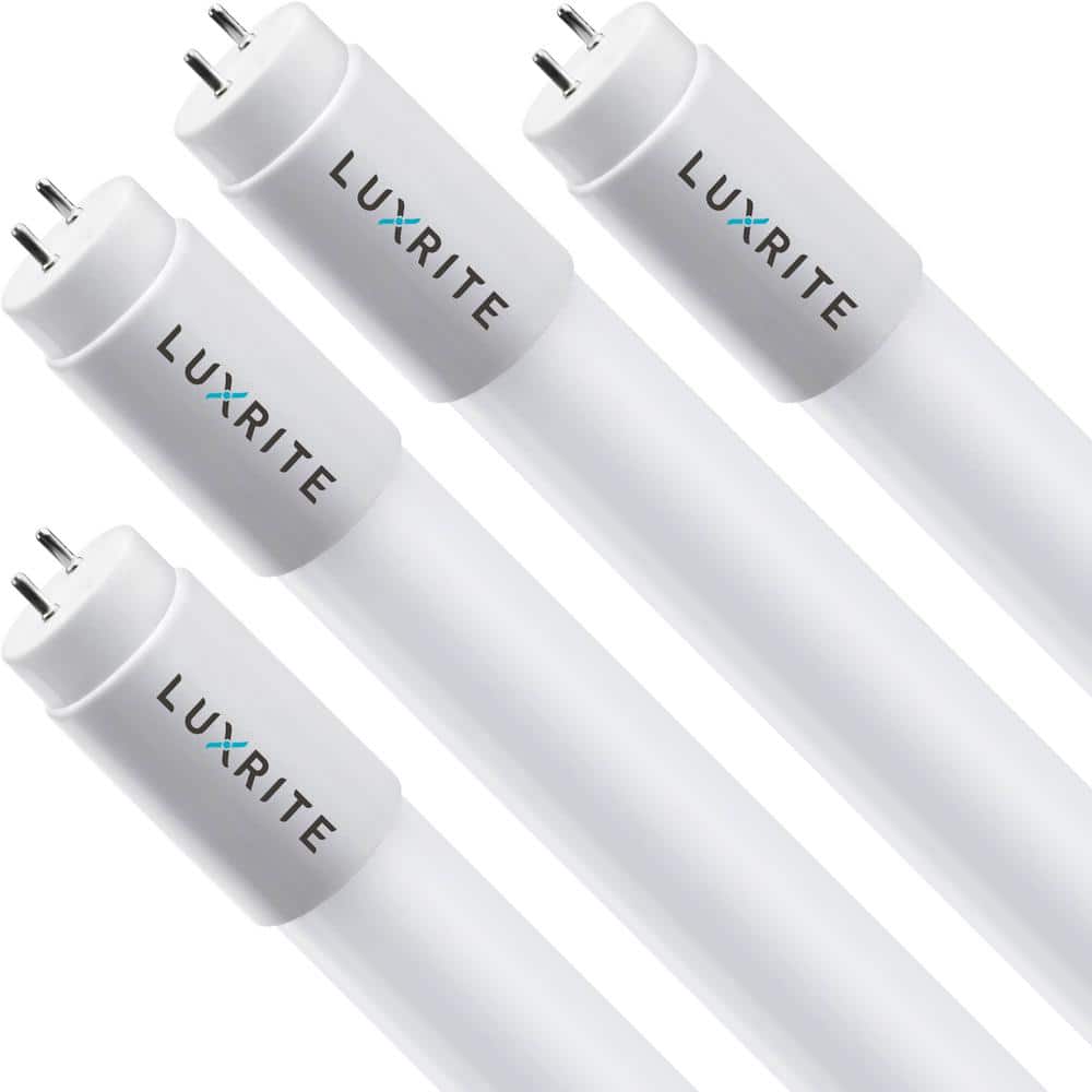 LUXRITE 32-Watt Equiv. 4 ft. Linear Tube T8 LED Light Bulb Ballast and Ballast Bypass Compatible 13W 6500K Daylight (4-Pack) -  LR34194-4PK