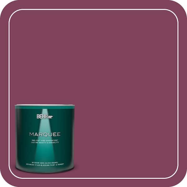 BEHR MARQUEE 1 qt. Home Decorators Collection #HDC-WR14-12 Cheerful Wine Semi-Gloss Enamel Interior Paint & Primer