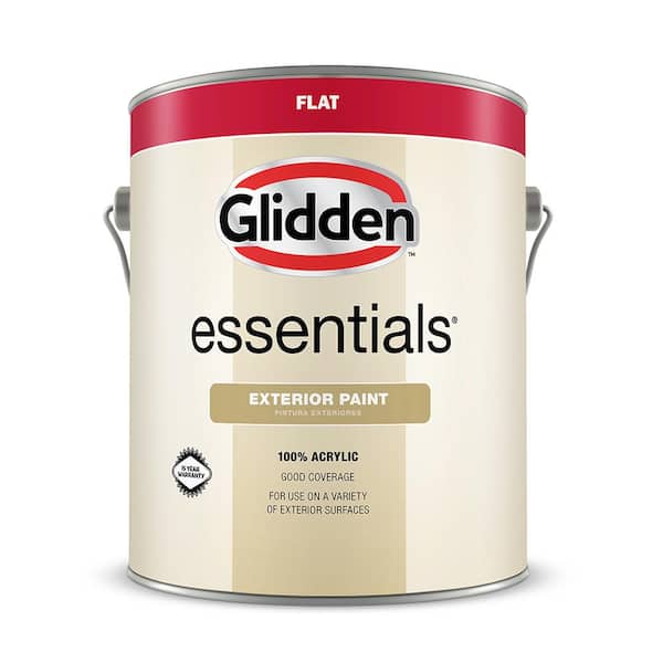 Glidden Fundamentals Interior Paint Bone White / Beige, Flat, 1 Gallon