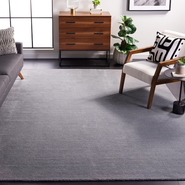 Himalaya Gray 12 ft. x 18 ft. Gradient Solid Color Area Rug
