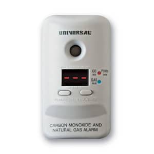 Plug-In, 2-In-1 Carbon Monoxide and Natural Gas Detector, Display Screen, Battery Backup, Microprocessor Intelligence