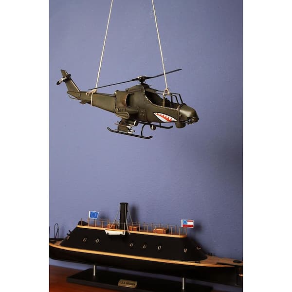 HomeRoots Victoria Ah-1G Cobra Helicopter Sculpture