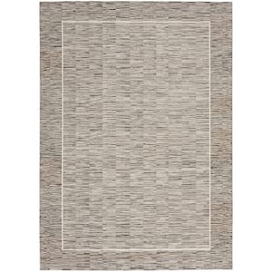 Desire Charcoal Grey 9 ft. x 12 ft. Abstract Contemporary Area Rug