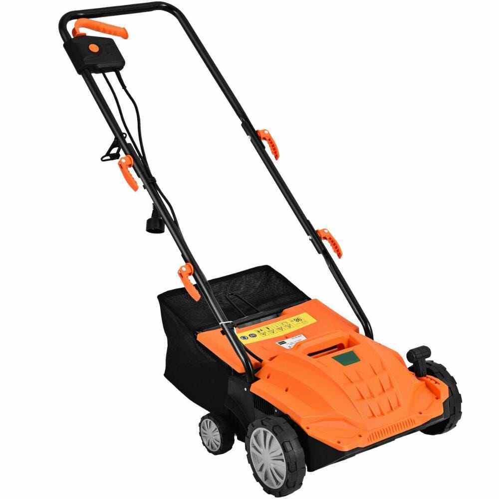 13 in. 12 Amp Corded Electric Lawn Scarifier with 40L Collection Bag and 3-Position Depth in Orange price history on PriceWatchPro