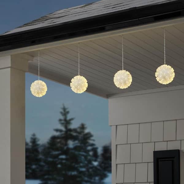 5.5 in. LED Hanging Sphere Lights (4-Pack)