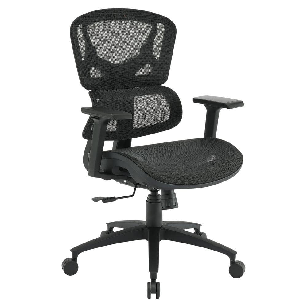 Mesh Seat Adjustable Height, Swivel, Tilt, Rolling, Reclining Ergonomic Executive Chair in Black with Adjustable Arms price history on PriceWatchPro