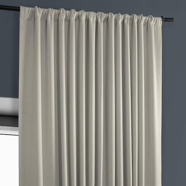 Exclusive Fabrics Heavy Natural Linen Curtain Multiway Hanging