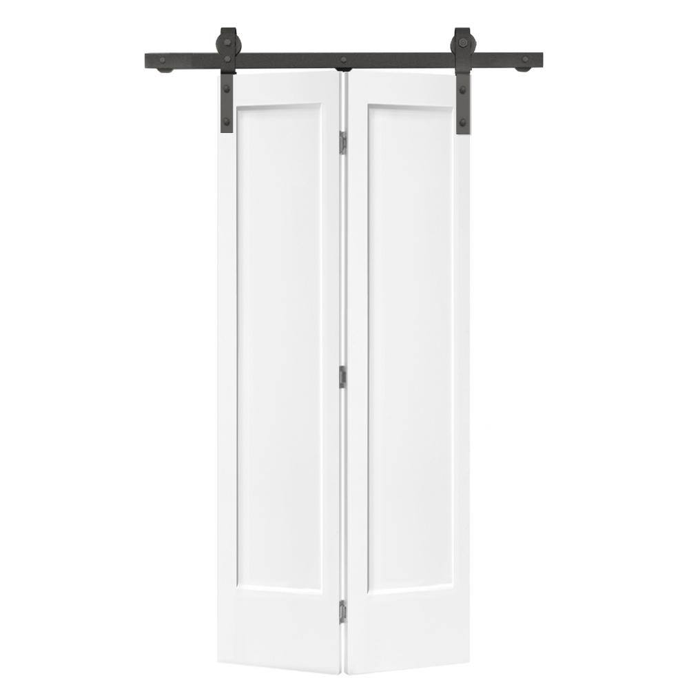 CALHOME 36 In. X 80 In. 1 Panel Shaker Primed MDF Composite Bi-Fold ...