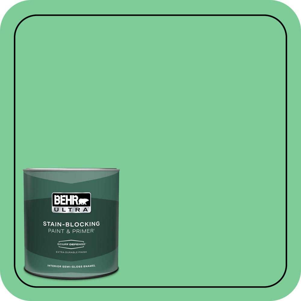 1 qt. #460B-4 Garden Glow Extra Durable Semi-Gloss Enamel Interior Paint & Primer price history on PriceWatchPro
