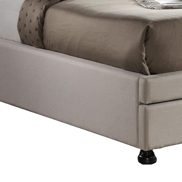 あC3-Studioベジット Baxton Studio Ainge Transitional Beige Fabric Upholstered